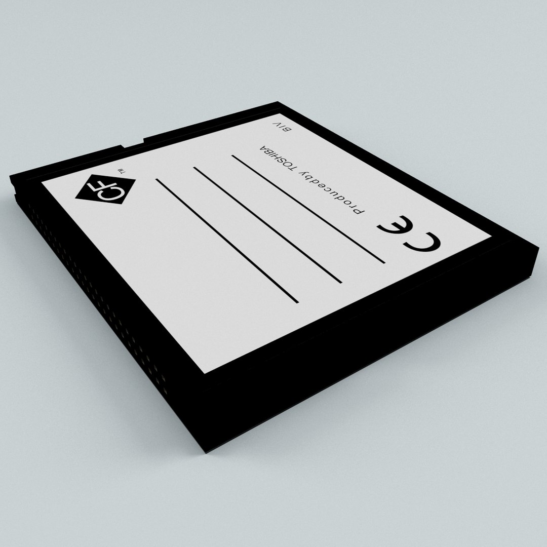 Memory Card Compac Flash 3d Model