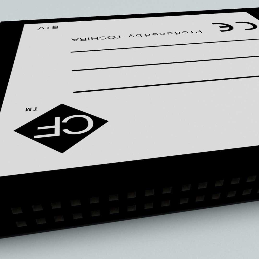 Memory Card Compac Flash 3d Model