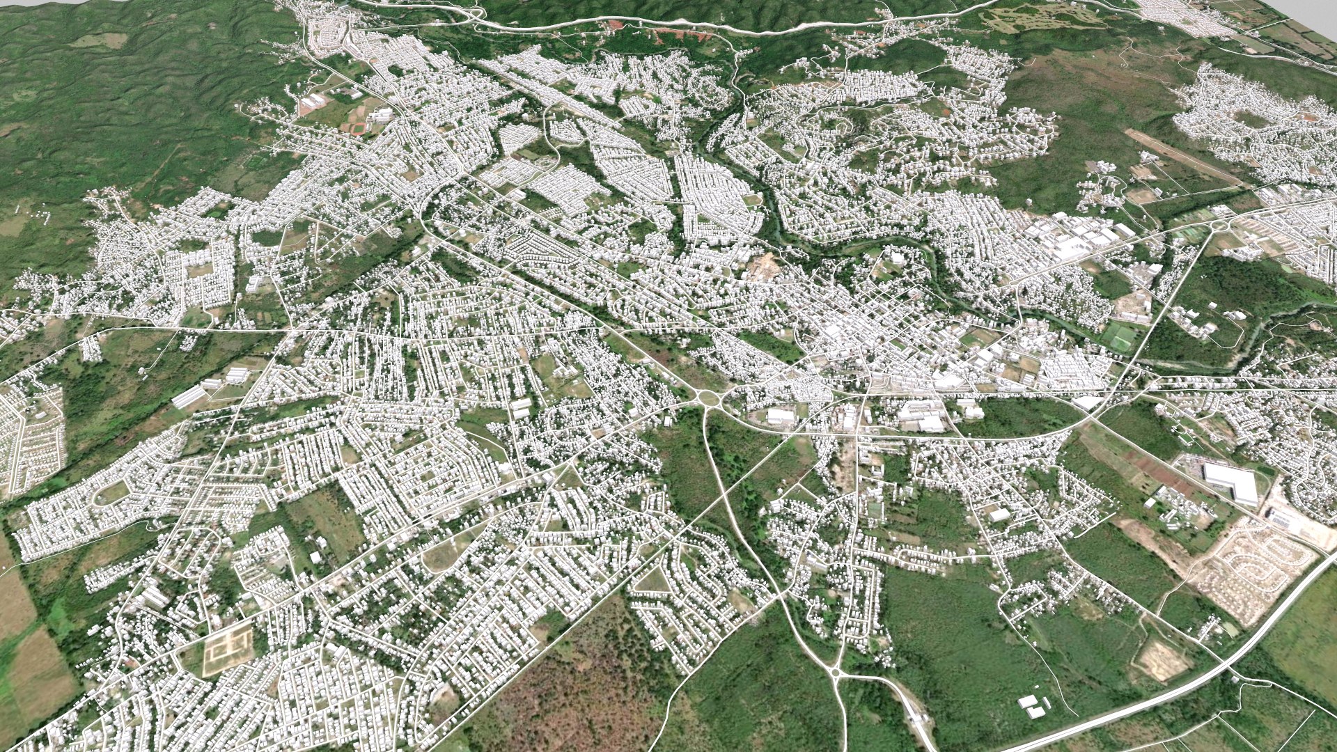 Cityscape Spanish Town Jamaica 3D Model TurboSquid 1972006