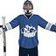 Hockey Goalie LOD's Rigged