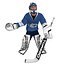 Hockey Goalie LOD's Rigged