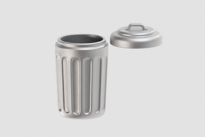 Outdoor Trash Can trash bin 3D model