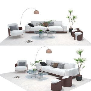 3D Fabric sofa set 11