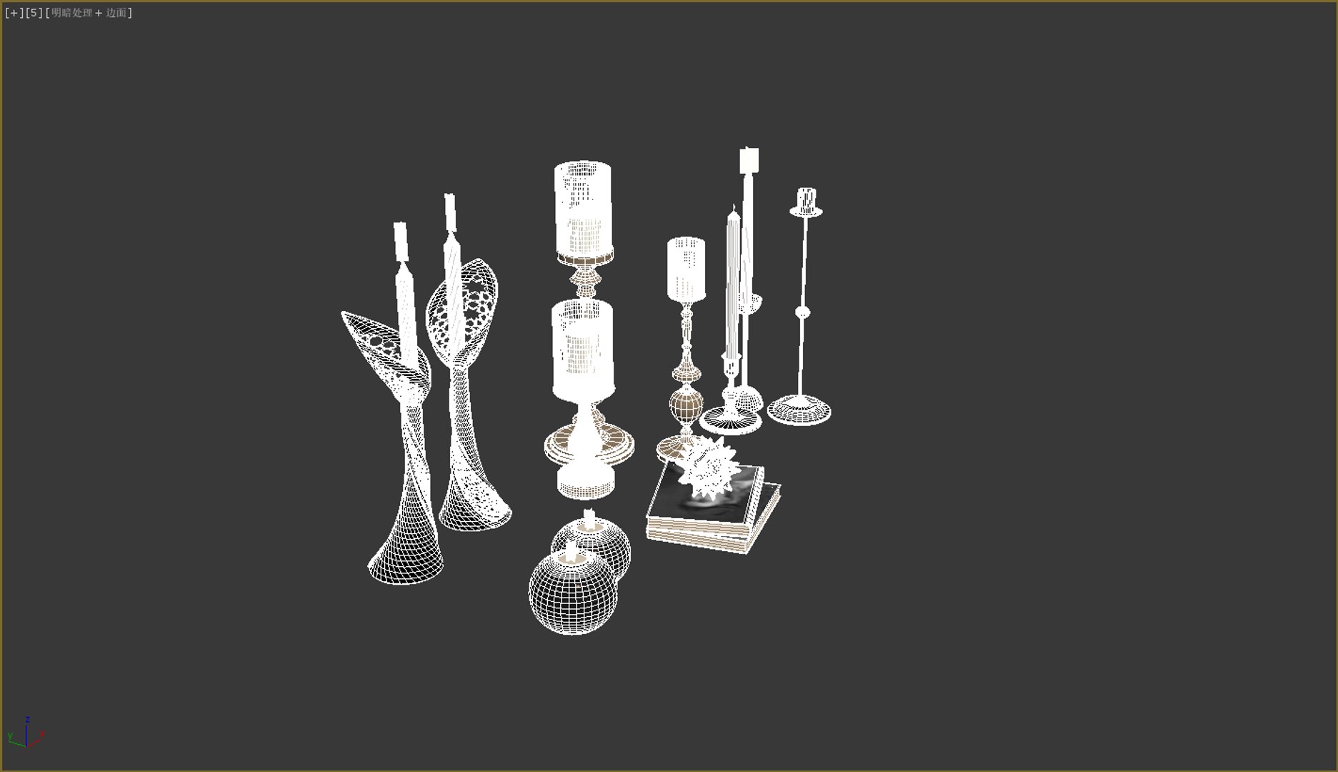 3D Luxury Candle Holder Set Decorative 3D Model https://p.turbosquid.com/ts-thumb/KA/expFXM/3W/5/png/1788340785/1920x1080/fit_q87/737fa5d678e6b7402faf222989c143c4dae23c47/5.jpg