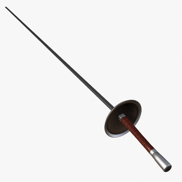 fencing foil 3d model