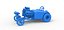 Dragster old school con motore anteriore e scocca Versione 9 Scala da 1 a 25