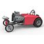 Dragster old school con motore anteriore e scocca Versione 9 Scala da 1 a 25