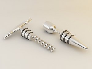 Corkscrew & Bottle Stopper