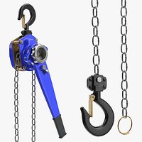 Heavy-Duty Lever Chain Hoist Blue