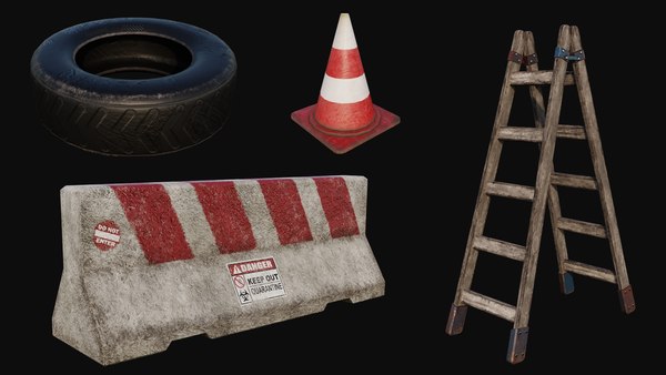 modelo 3d Props Pack - 90 Objects 4K PBR Textures - TurboSquid 2067727