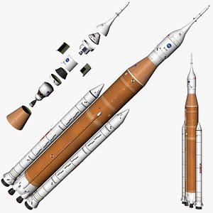 3D Space Launch System SLS