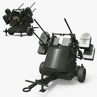 WW2 Quad Heavy Machine Gun Turret