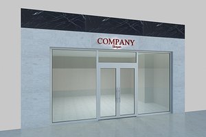 aluminum door - shop entrance