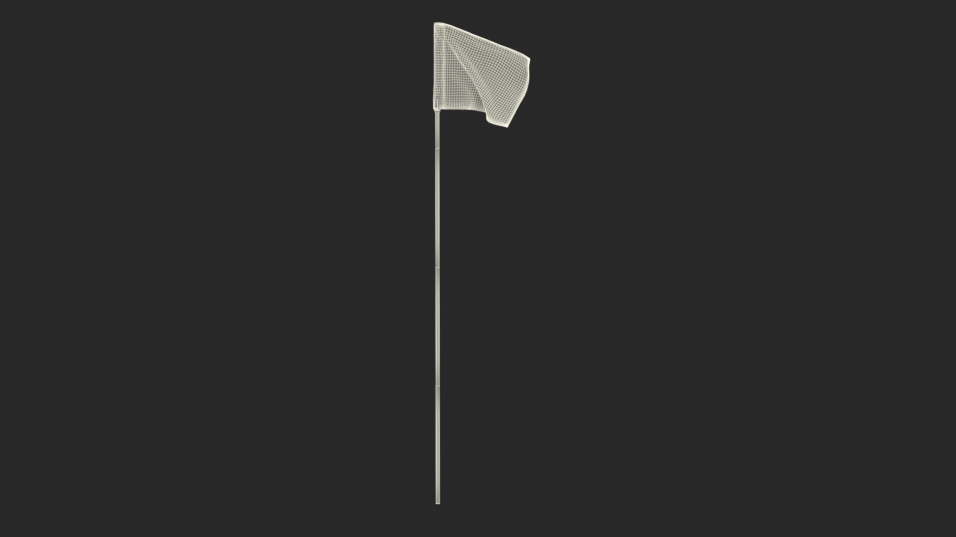 3D Golf Flag Nylon Red Model - TurboSquid 2134659