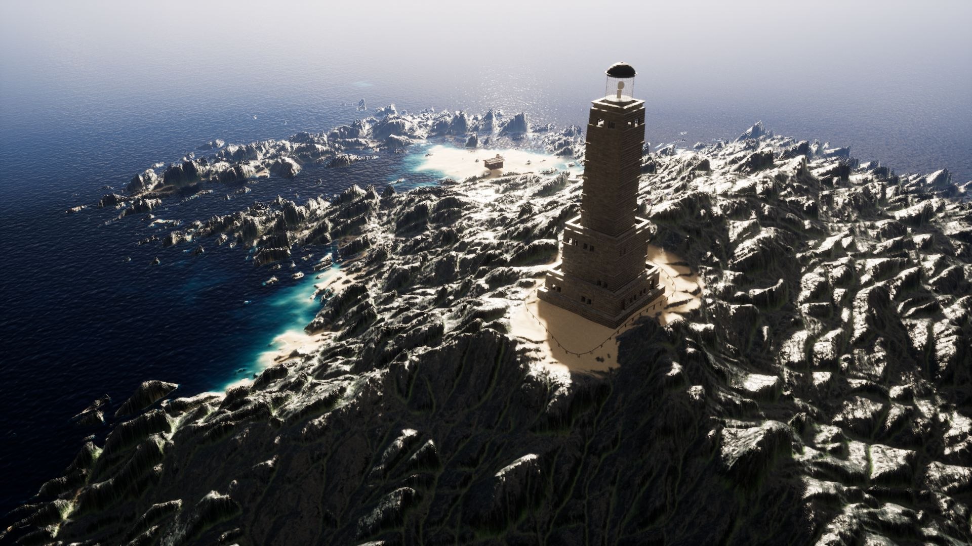 3D UDK The Lighthouse Rock - TurboSquid 2209322