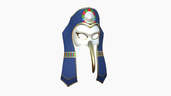 Thoth Mask A08 - Egyptian Gods Character Clothing 3D