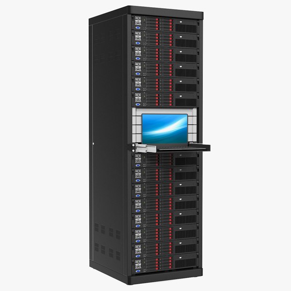 server rack notebook sliding 3D model