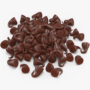 Chocolate Chips Pile 3D model