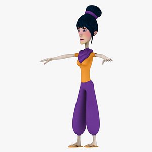 3d model asian girl