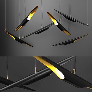 3D model coltrane chandelier