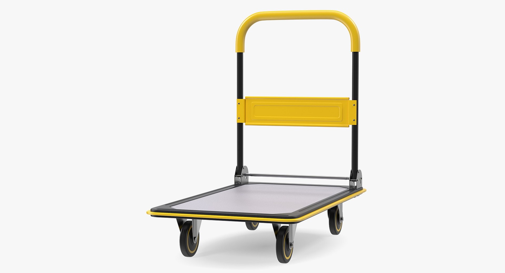 3D folding handle trolley TurboSquid 1415762