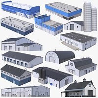 14 PBR Industrial Buildings Collection