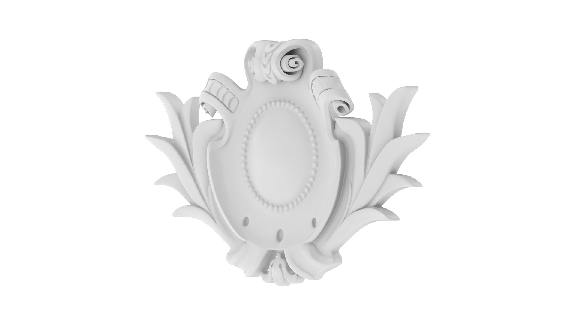 3D Cartouche Ornament 037 Model - TurboSquid 2226072