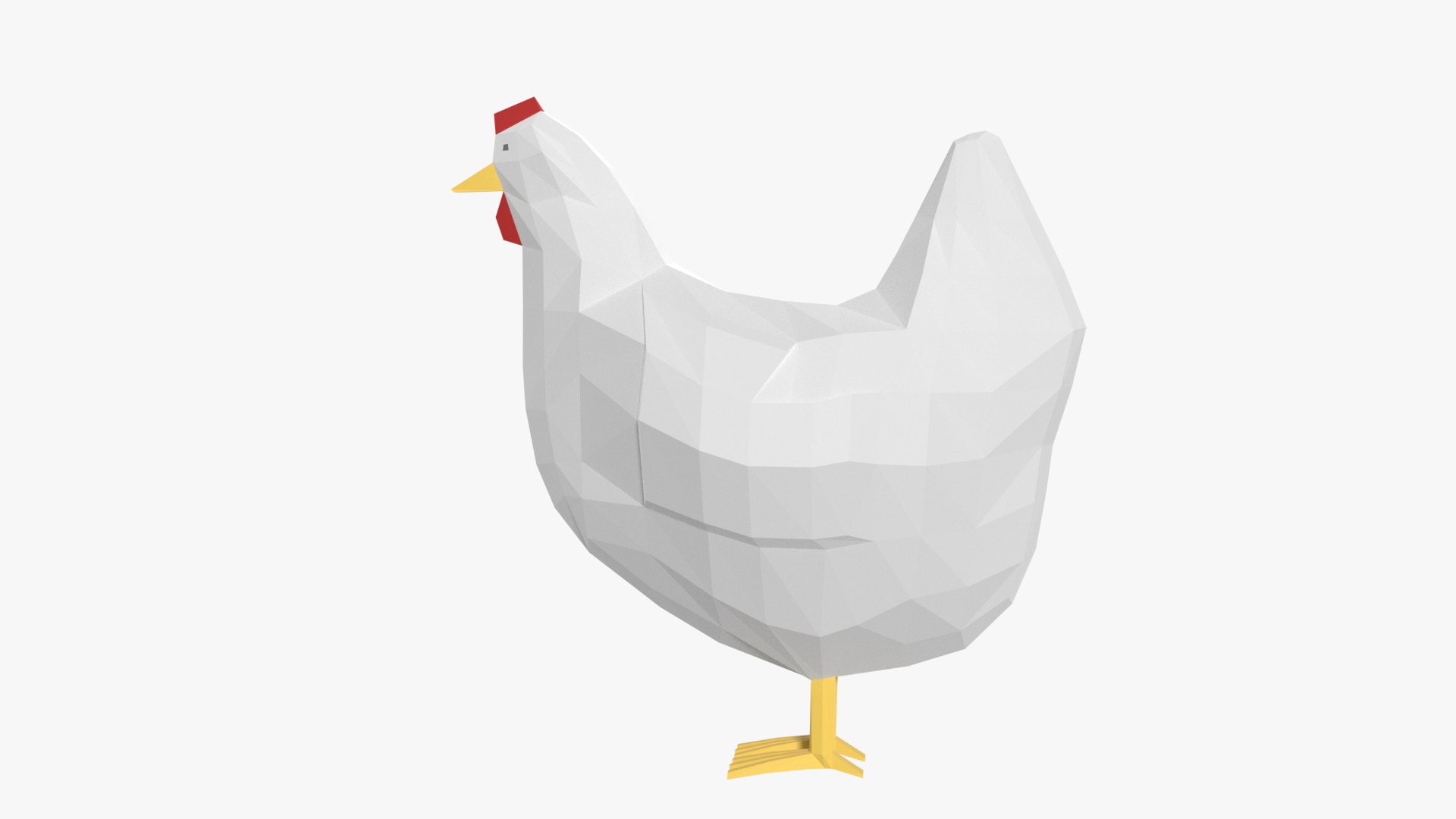 Free Chicken Cartoon 3D Model - TurboSquid 1511315