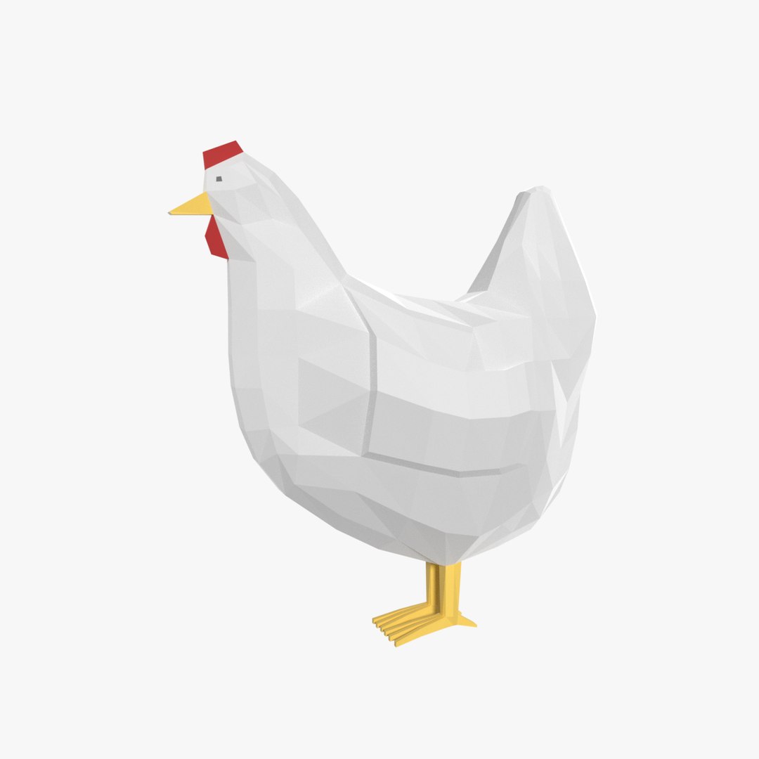 Free chicken cartoon 3D model - TurboSquid 1511315