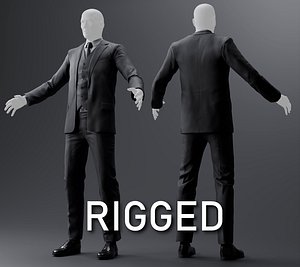 Two and Three-Piece Suit Rigged