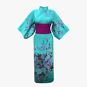 Ladies Kimono 3D