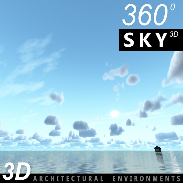 sky clouds 3d model