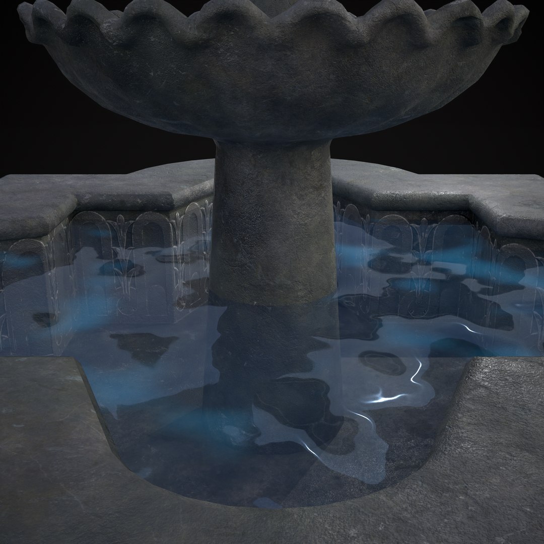 Quatrefoil Multi Level Fountain 3D Model - TurboSquid 2079068