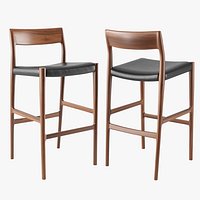 Moller Model 77B bar stool
