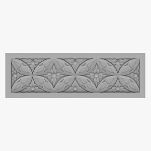 3D Gothic Ornament 060 model