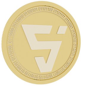 3D valor gold coin