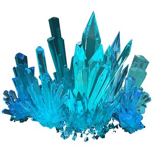 3D Crystal Cluster Builder Pack 10 Ready Clusters  78 Modular Crystal Pieces model