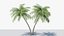 Lowpoly Coconut Palm v6 3D model