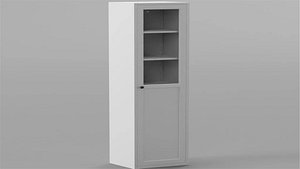 3D Modern Bookcase Book Room Type