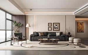 Modern living room model
