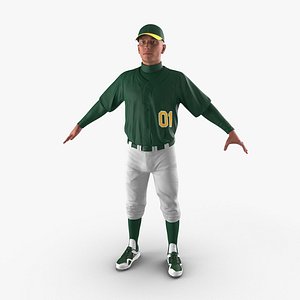Baseball Player Generic 2 3D Model