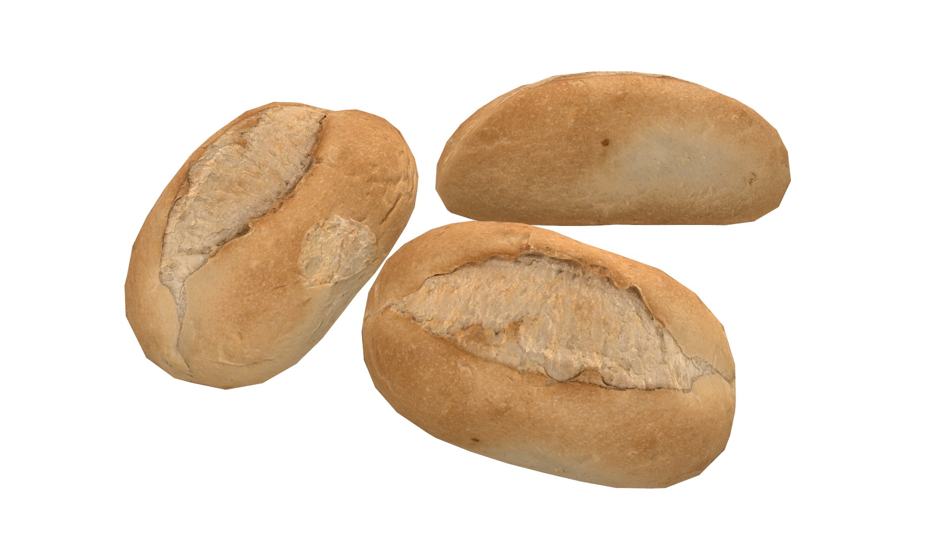 3D Bread Roll AR VR PBR Lowpoly with game ready 3d Model - TurboSquid ...