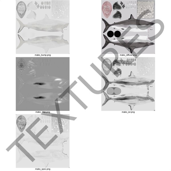 shortfin mako shark 3d 3ds