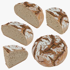 3D Rye Bread Set