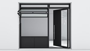 3D model Aluminium door 310