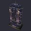 3D model night casino building