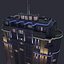 3D model night casino building