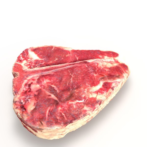 3d model realistic raw porterhouse steak