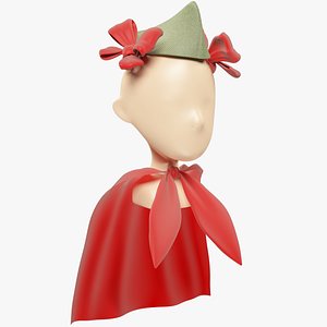 pioneer cap bows 3D model