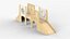 Toddler play Toboggans Structure 3